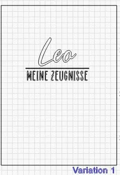 Personalisierte Zeugnismappe aus Holz A4 – 4 Design-Variationen – mit Gravur; Acryl-Namen