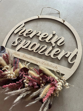 hereinspaziert - Schild - Handwerkstueck Shop