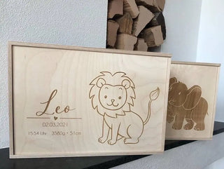 Erinnerungskiste aus Holz zur Geburt - Ein lebensbegleitendes Geschenk - Handwerkstueck Shop