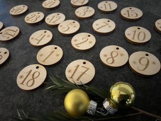 Zahlen 1–24 Adventskalender

