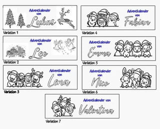 Personalisierte Adventskalenderkiste aus Holz – Einzigartig und Handgemacht