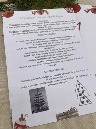Personalisierter Aktivitäten-Adventskalender – Kreativer Weihnachtskalender für die ganze Familie