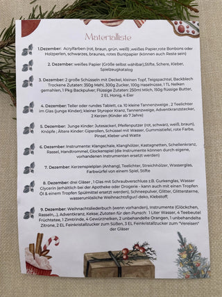Personalisierter Aktivitäten-Adventskalender – Kreativer Weihnachtskalender für die ganze Familie