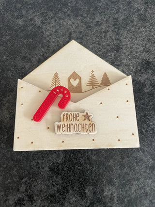 Briefchen Weihnachten für Gutscheinkarten oder Geldgeschenk