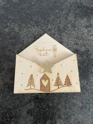 Briefchen Weihnachten für Gutscheinkarten oder Geldgeschenk