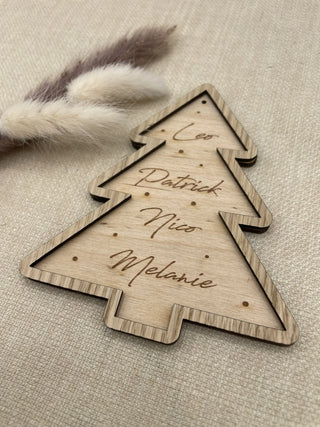 
Weihnachtsanhänger mit Namen
