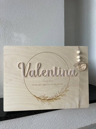 Geschenk zur Geburt personalisiert