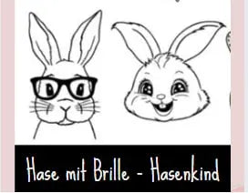 Personalisierter Osterhase mit Namen – Holzanhänger