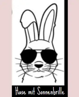 Personalisierter Osterhase mit Namen – Holzanhänger
