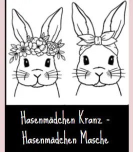 Personalisierter Osterhase mit Namen – Holzanhänger