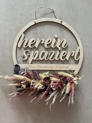 hereinspaziert - Schild - Handwerkstueck Shop