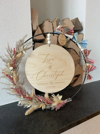 Hochzeitsloop - Aufsteller - Handwerkstueck Shop