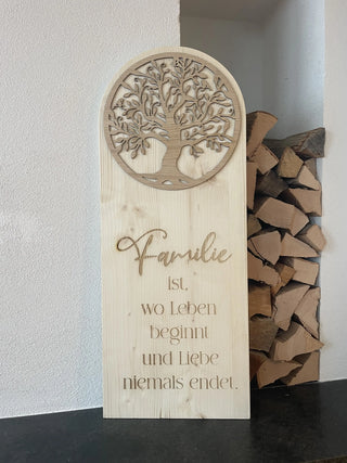 Holzaufsteller personalisiert