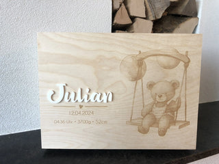 Erinnerungskiste aus Holz zur Geburt - Ein lebensbegleitendes Geschenk - Handwerkstueck Shop