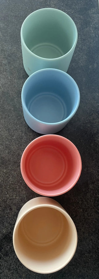 Personalisierte Tasse ohne Henkel – in  Pastellfarben