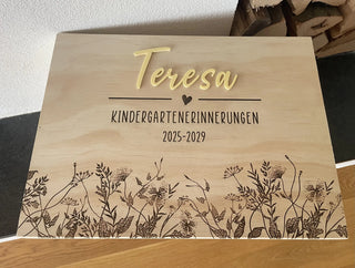 Personalisierte Kindergartenerinnerungs-Kiste XXL mit Name