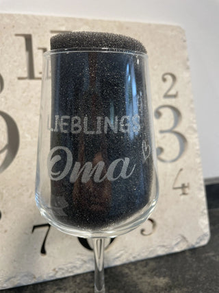 Personalisiertes Weinglas – Lieblings...