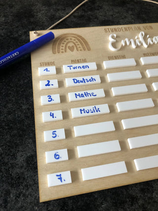 Personalisierter Stundenplan 