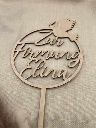 Cake Topper mit Name 
