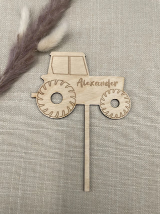 Traktor Cake Topper personalisiert
