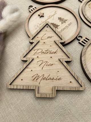 
Familienbaum Weihnachtsanhänger