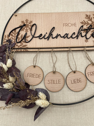 
Türdeko Weihnachten Holz
